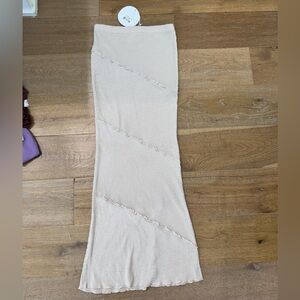 Princess Polly Oscar maxi skirt beige